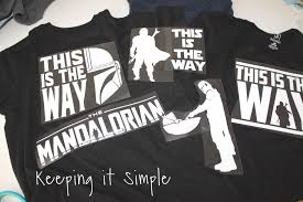 The best thing about these diy iron on clueless shirts…they are easier than pie and anyone can make them. Diy Mandalorian Shirts Keeping It Simple