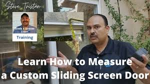 Measure A Custom Sliding Screen Door