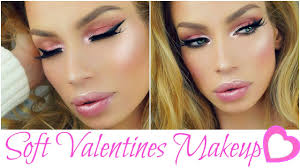 soft pink valentines day makeup