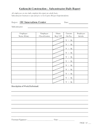 Blank Weekly Activity Report Template Status Daily Work Format Excel