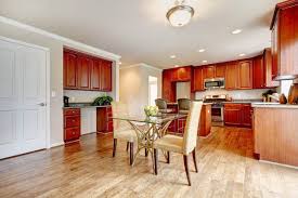 what color floor with cherry cabinets