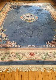 chinese sculpted wool area rug with