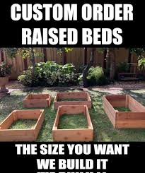 Raised Garden Bed Custom Order Cedar