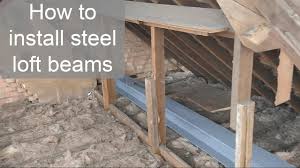 installing the steel floor beams you