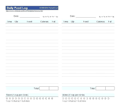 Online Food Log Weight Loss Sheet Printable Tracker Jordanm Co
