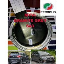 Perodua Myvi Baru Granite Grey S43 2k