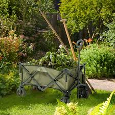 Outsunny Folding Garden Trolley On
