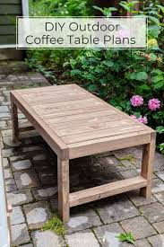 Diy Outdoor Coffee Table Plans Pine
