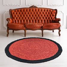 mauritius red black rug by the rugs