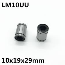 Us 4 08 5 Off 2pcs Lm10uu Ball Bearing Inner Diameter 10x19x29mm Guide Linear Optical Axis Bearings Linear Motion Bearings High Quality Lm10 In