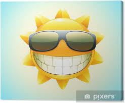 Onnellinen kesä aurinko Kangaskuva • Pixers® - Elämme muutoksille
