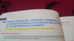 1 3 valency definition hydrogen