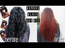remove black box hair color you