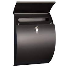 Pro Df Contemporary Locking Mailbox Black