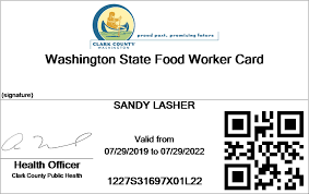 All food workers are required to have a valid washington state food worker card within 14 days of employment with a food establishment. Do It Right Serve It Safe Print Card Do It Right Food Protection State Foods