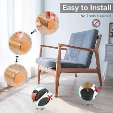 Violibar Upgraded Silicone Chair Leg Floor Protectors For Hardwood Floors Furniture Sliders Felt Bottom Furniture Pads Round