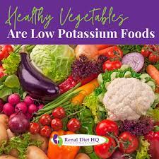 low carb low potium foods renal