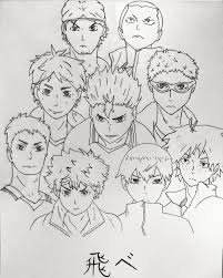 After watching the volleyball game, hinata becomes motivated to become a pro volleyball player and starts his journey down this path. My Drawing Of The Karasuno High Team Haikyuu
