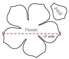Flower Pattern Flower Petal Template Flower Template