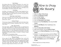 The closing prayers are prayed on the medal, and they end the rosary. Printable Rosary Prayer Guide Rosary Prayers Catholic Rosary Guide Rosary Prayer Guide