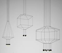 Wireflow Geometric Line Drawing Lighting By Arik Levy For