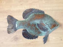 Bluegille Sunfish 20in Metal Wall Art