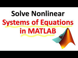 Solve Nar Systems Of Equations In