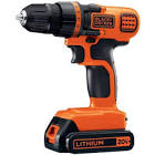 Black + Decker 20-Volt MAX Lithium-Ion Cordless 3/8 in. Drill/Driver with Battery 1.5Ah and Charger LDX120C