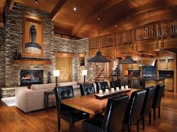 the log cabin table setting