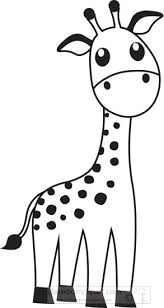 cute giraffe educational black