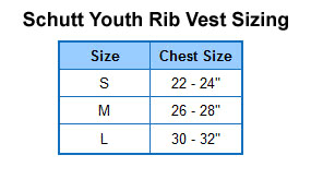 Schutt Youth Rib Vest Size Jpg