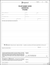 Proposal For Bidding For A Contract Beautiful Contractor Bid Form
