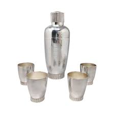 1950 stunning cocktail shaker set with