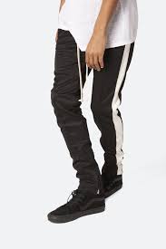 Track Pants Black White In 2019 Black Pants Pants