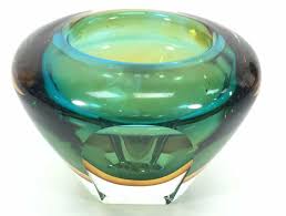 Murano Sommerso Art Glass Vase