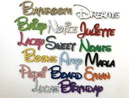 Disney Personalised Wooden Name Plaques