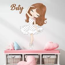 Ballerina Wall Decal With Name