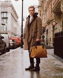 Brown Fur Collar Coat Outfits For Men