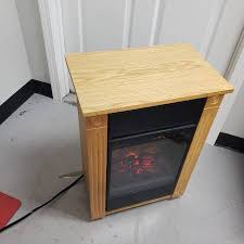 Full Room Fireplace Heater Wood Frame