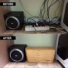 When i used to have a desk top computer it was an absolute mess. Buy Cable Management Box And Cord Organizer Wire Hider And Cover Under Desk Concealer For Tidy Floor Management Hide Power Strips Usb Chargers Online In Germany B07xhjxq5f