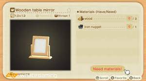 how to get a mirror in crossing