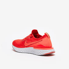 It is in the epic react flyknit 2 gs upper's silhouette that nike has worked harder with, focusing their efforts on a lighter and softer flyknit fabric while still offering the adaptive, precise fit of the previous model. Nike Epic React Flyknit 2 Chile Red Bright Crimson Vast Grey Black Mens Shoes Bq8928 601