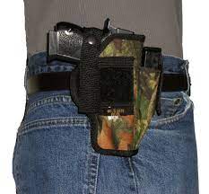 usa custom camo belt hip pistol holster