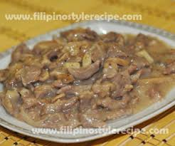 creamy beef and mushrooms filipino