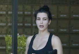 kim kardashian wears no makeup to the gym