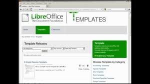 With openoffice resume templates, you can turn your basic resume into an aesthetically pleasing document with tables, graphs, images, and more. Libreoffice Writer 63 Adding An On Line Template Youtube