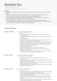 Design Consultant Resume Samples 1 Resource For Templates