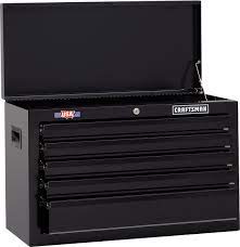craftsman 1000 series 26 in w x 17 25 in h 5 drawer steel tool chest black