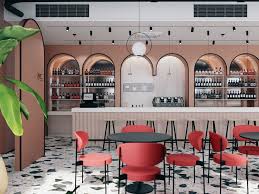 Peach Cafe Bar Cafe Interior Design