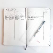 Collection Job Search Tracker Bulletjournal